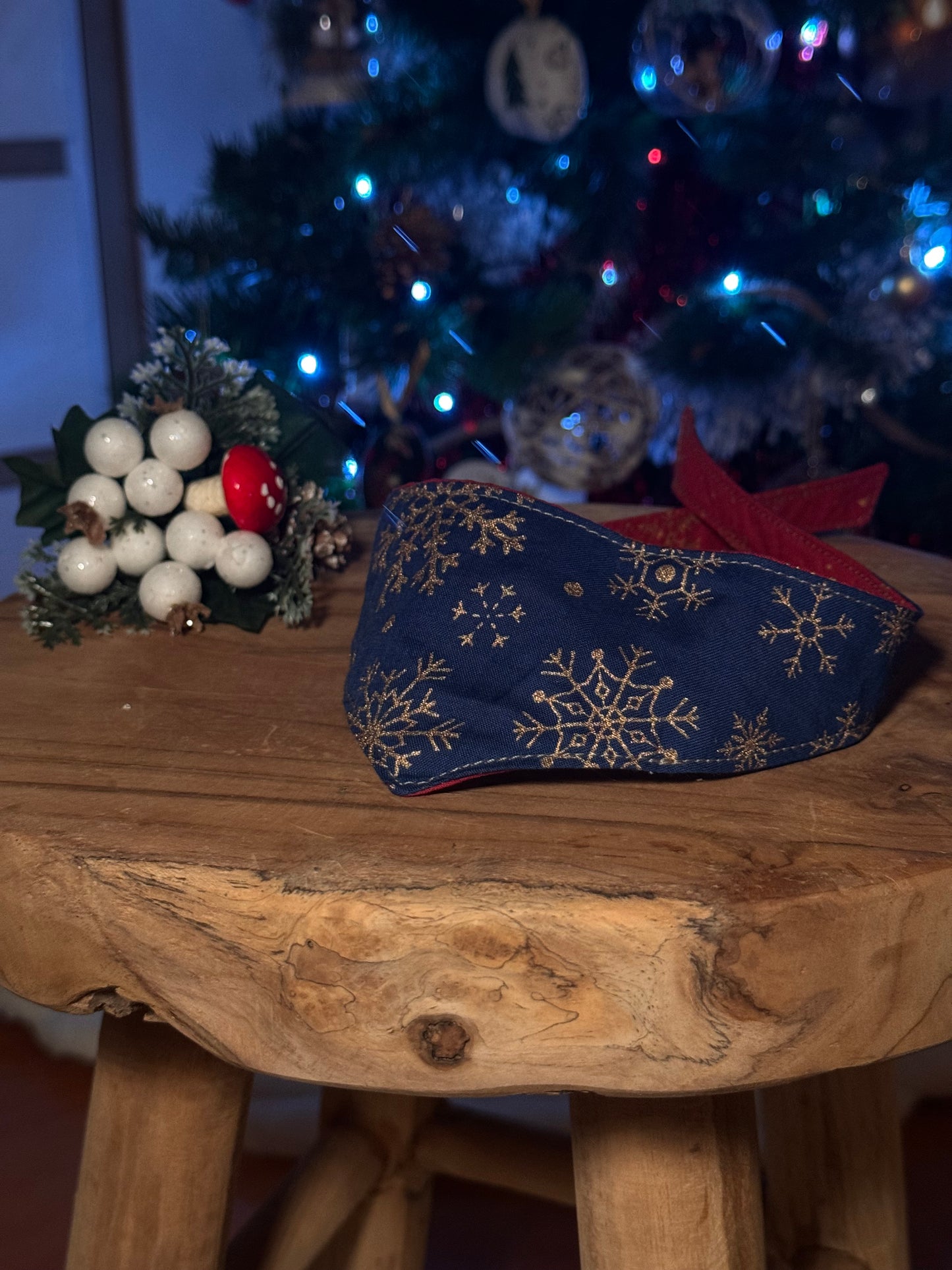 Bandana de Noël flocon étoilé