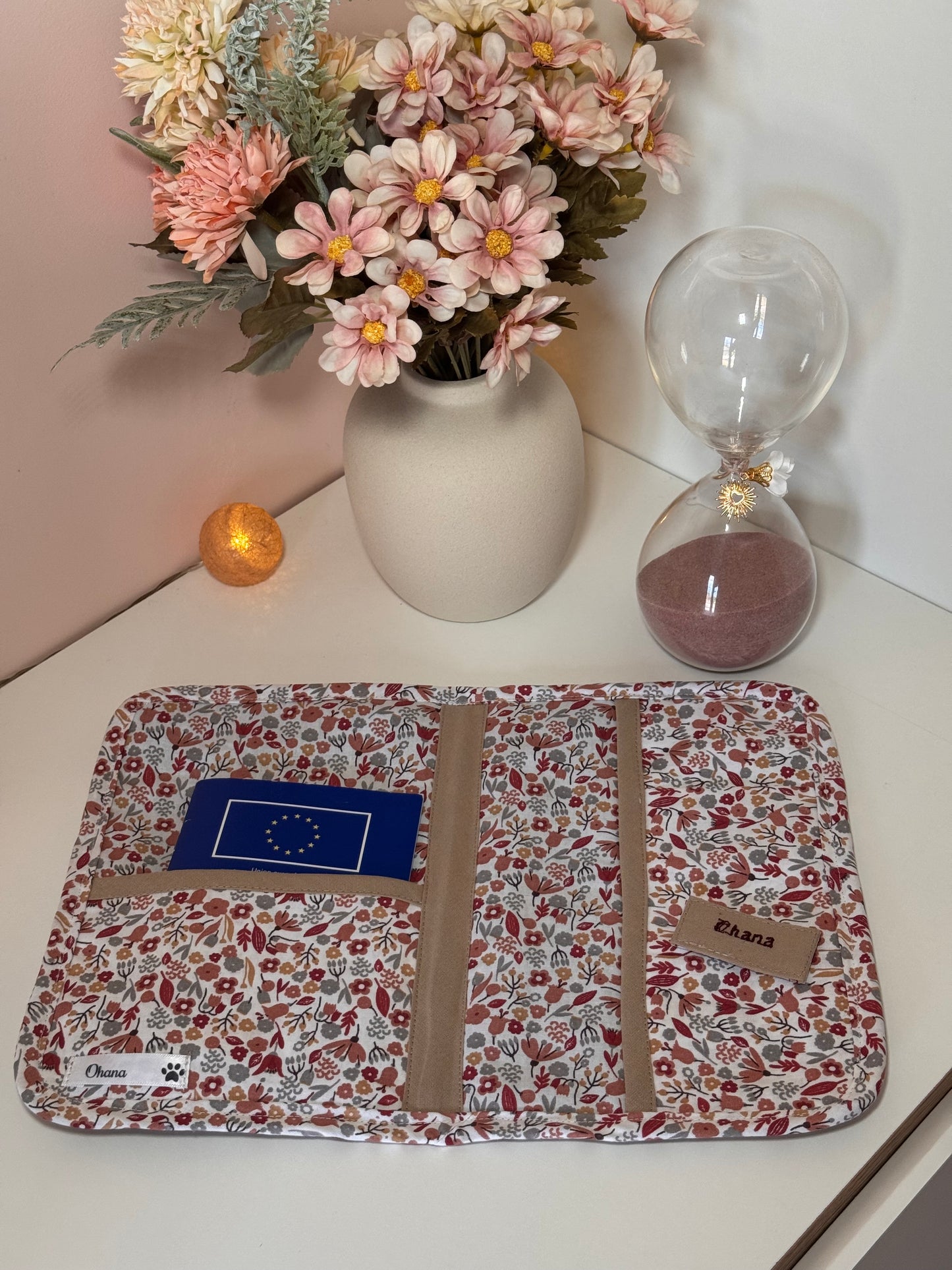 Protège-Passeport & Carnet de Santé – Collection Fleur Bohème