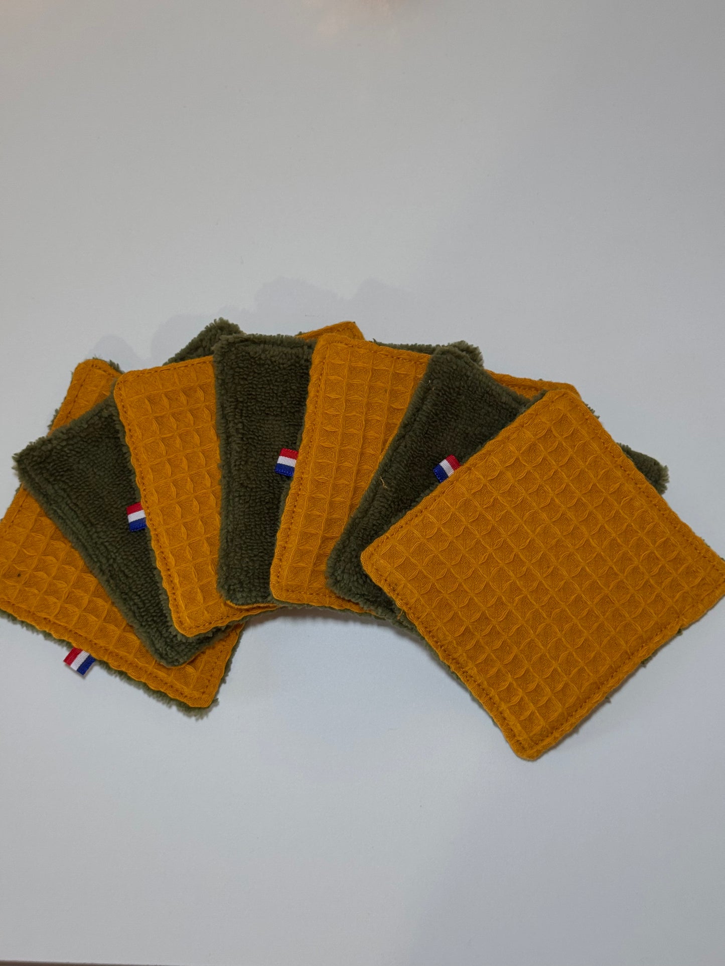 Lot de 7 Carrés éponge 10x10 cm