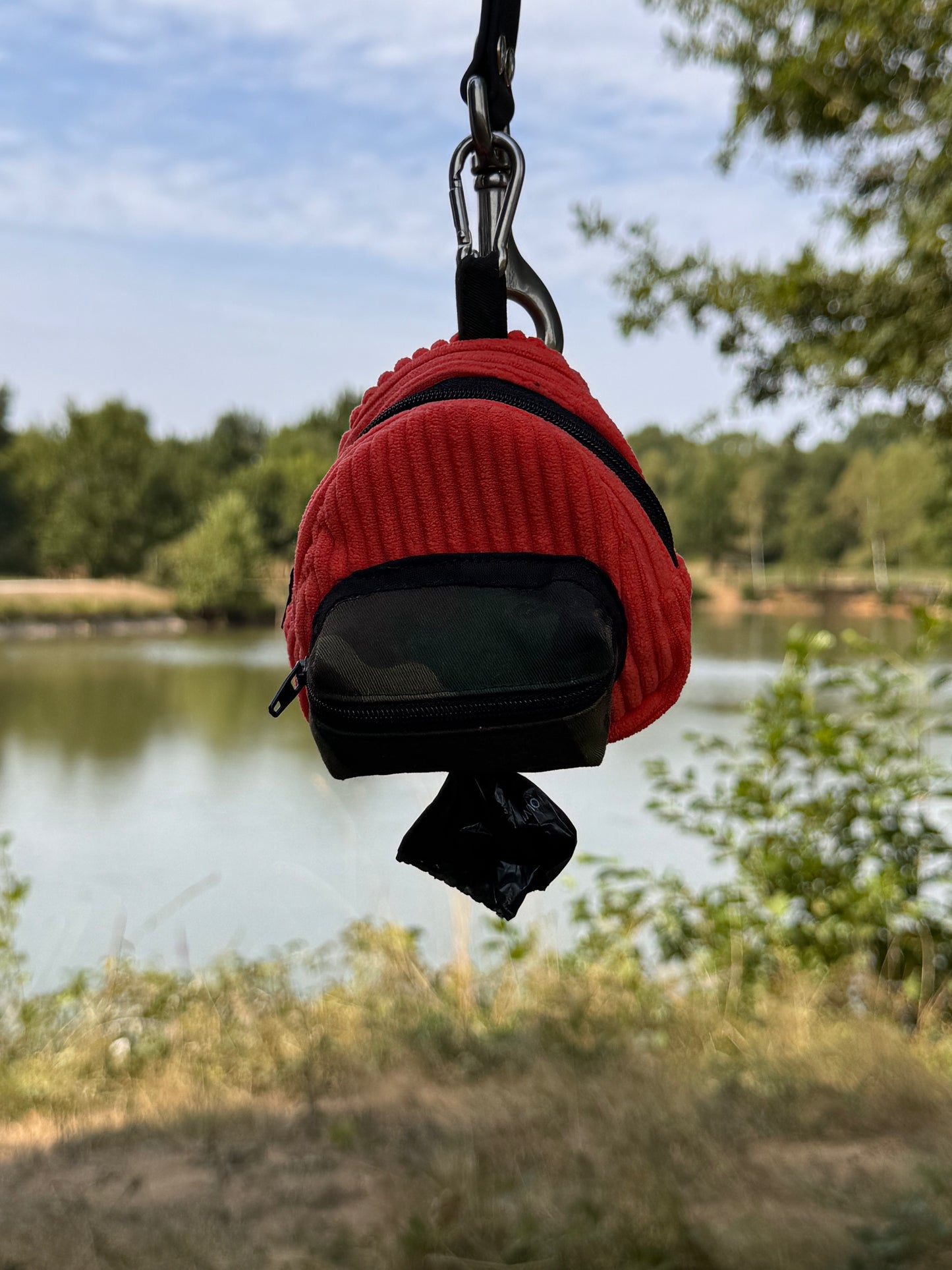 Sac à crottes et poche à friandises combinés – Fait main