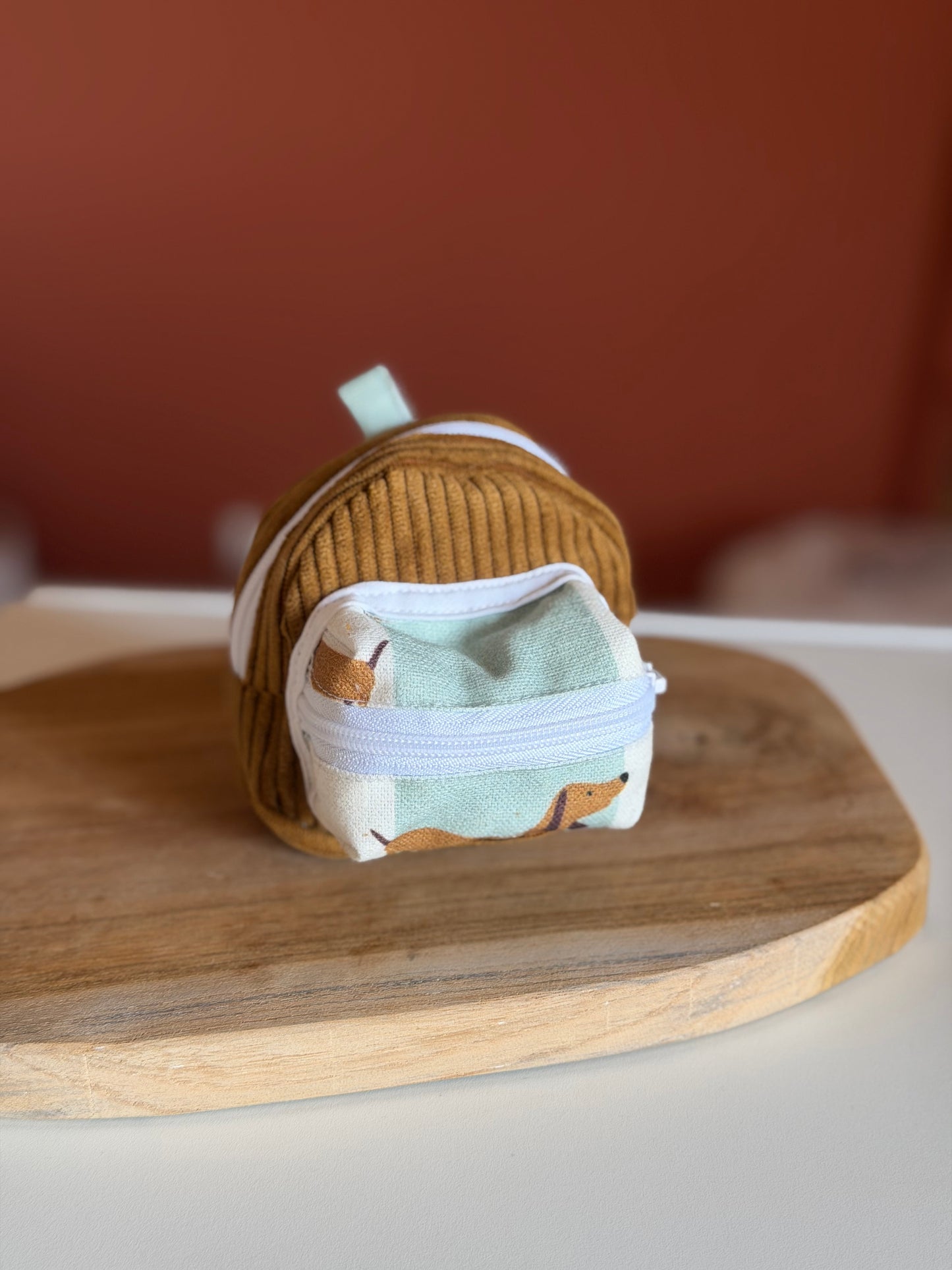 Sac à crottes et poche à friandises combinés – Fait main